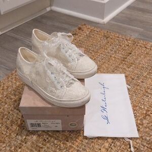 Ivory Lace Sneaker - Women's Low Top Fashion Shoe